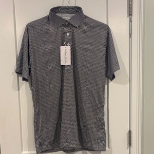 NEW Collars & Co Mens Short Sleeve Polo Shirt Large